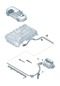 High-voltage wiring set — VW GTI factory diagram