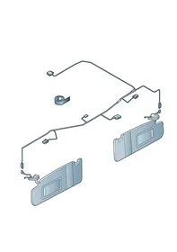 Roof wiring harness — VW GTI factory diagram
