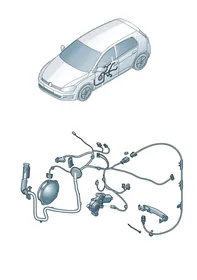 Wiring set — VW GTI factory diagram