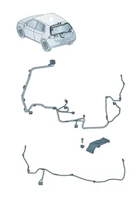 Cable set — VW GTI factory diagram
