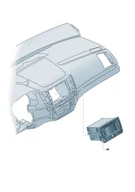 Radio navigation unit — VW GTI factory diagram