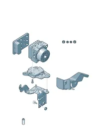 Anti-locking brake system — VW GTI factory diagram