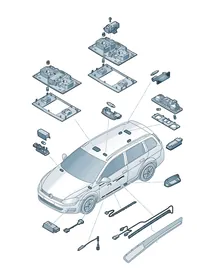 Interior and reading light — VW GTI factory diagram