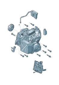6-speed dual clutch gearbox — VW GTI factory diagram