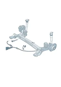 Brake cable — VW GTI factory diagram