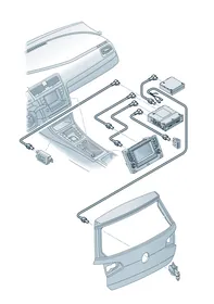 Connection cable — VW GTI factory diagram