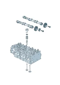Camshaft, valves — VW GTI factory diagram