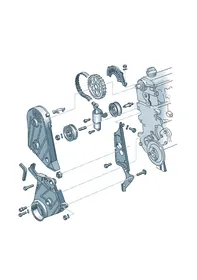Toothed belt — VW GTI factory diagram