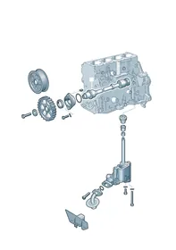 Oil pump — VW GTI factory diagram