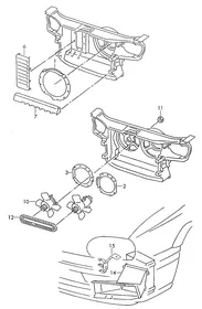 Air guide — VW GTI factory diagram