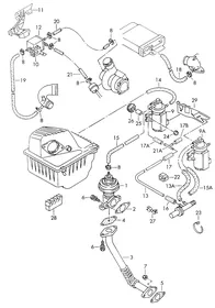 Vacuum system — VW GTI factory diagram