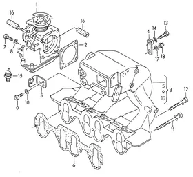 Intake system — VW GTI factory diagram