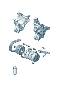 A/C compressor — VW GTI factory diagram