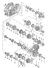 Gears and shafts — VW GTI factory diagram