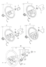 Steering wheel — VW GTI factory diagram