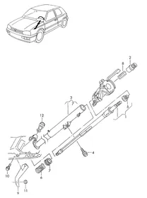 Steering column — VW GTI factory diagram