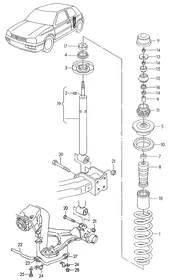 Brake discs — VW GTI factory diagram