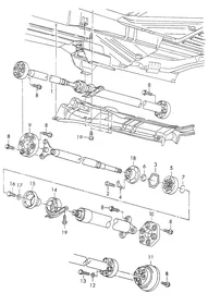 Cardan shaft — VW GTI factory diagram