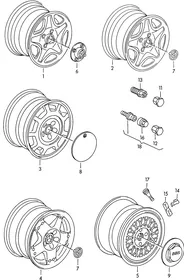Aluminium rim — VW GTI factory diagram