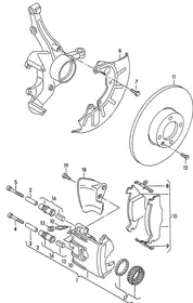 Disc brake — VW GTI factory diagram