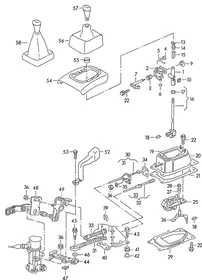 Selector mechanism — VW GTI factory diagram