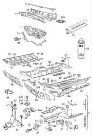 Side member — VW GTI factory diagram