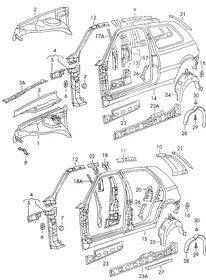 Side part — VW GTI factory diagram