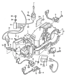 Air-conditioning system — VW GTI factory diagram