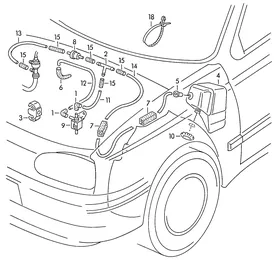 Vacuum reservoir — VW GTI factory diagram