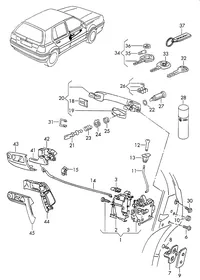 Door lock — VW GTI factory diagram