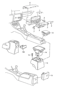 Ashtray — VW GTI factory diagram