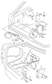 Bracket — VW GTI factory diagram