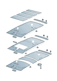 Roof trim — VW GTI factory diagram