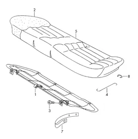 Seat — VW GTI factory diagram