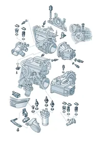 Oil pressure switch — VW GTI factory diagram
