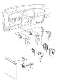 Warning lights — VW GTI factory diagram