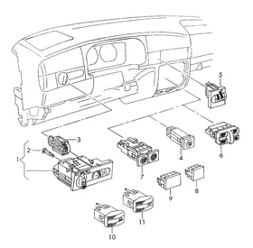 Switches — VW GTI factory diagram
