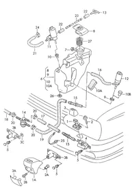Headlight washer system — VW GTI factory diagram