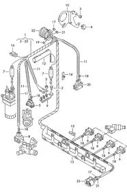 Wiring set — VW GTI factory diagram