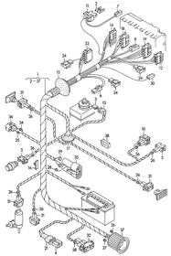 Wiring harness — VW GTI factory diagram