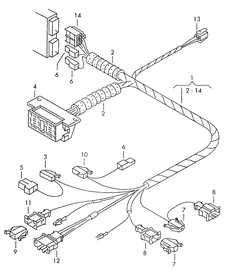 Wire set — VW GTI factory diagram