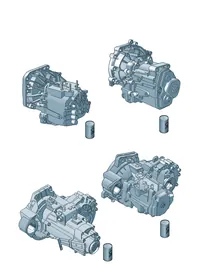 4-speed manual transmission — VW GTI factory diagram