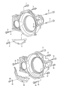 Mounting parts — VW GTI factory diagram