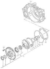Oil pump — VW GTI factory diagram