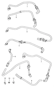 Vacuum hoses — VW GTI factory diagram