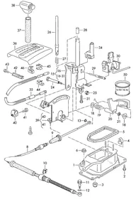Selector mechanism — VW GTI factory diagram