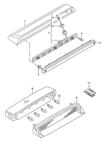 Additional brake light — VW GTI factory diagram
