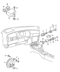 High volume horn — VW GTI factory diagram