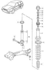Suspension — VW GTI factory diagram