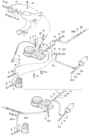 Cold start valve, injector — VW GTI factory diagram